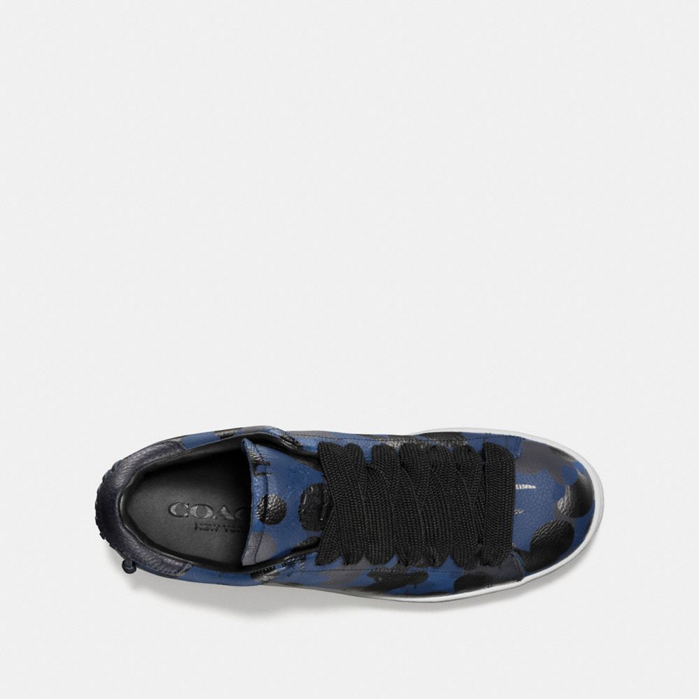 C101 Low Top Sneaker With Camo Print