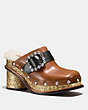 Clog Slide With Glitter Heel