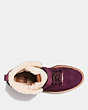 COACH®,COACH CITY HIKER,Suede,OXBLOOD/NATURAL,Inside View,Top View