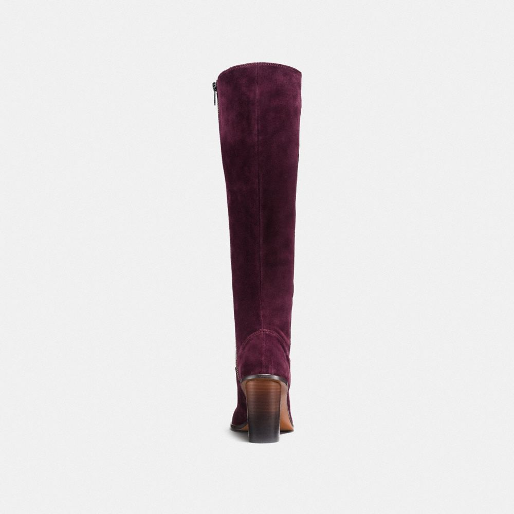 COACH®,OMBRE HEEL BOOT,OXBLOOD,Alternate View