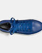 COACH®,C202 SNEAKER,Leather,NAVY/MARINE TIGER,Inside View,Top View