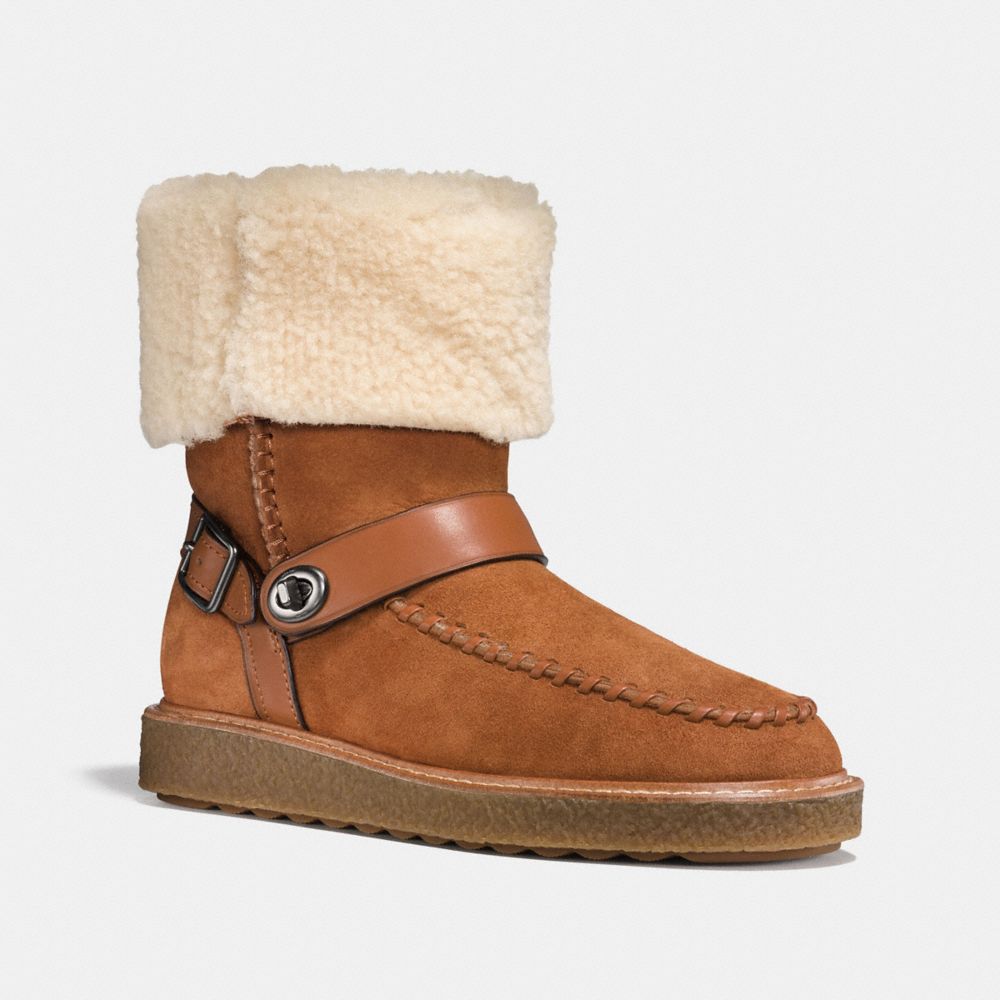 Coach shearling boots sale