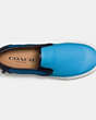 COACH®,UNION SLIP ON SNEAKER,Leather,Azure,Inside View,Top View