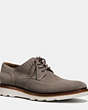 COACH®,BEDFORD WINGTIP BOOT,Suede,FOG,Front View