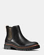 COACH®,CEDAR CHELSEA BOOT,Leather,Black,Front View