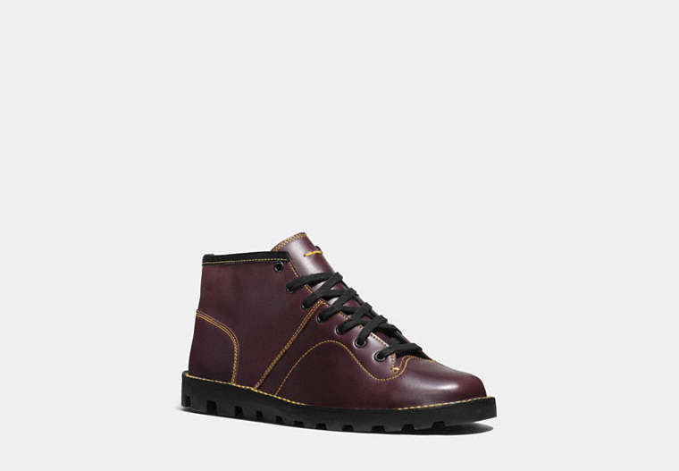 COACH®,BOXING BOOT,Leather,Cordovan,Front View