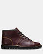 COACH®,BOXING BOOT,Leather,Cordovan,Angle View