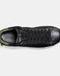 COACH®,REXY C101 SNEAKER,Leather,Black,Inside View,Top View
