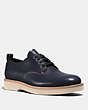 COACH®,DERBY,Leather,Midnight Navy,Front View