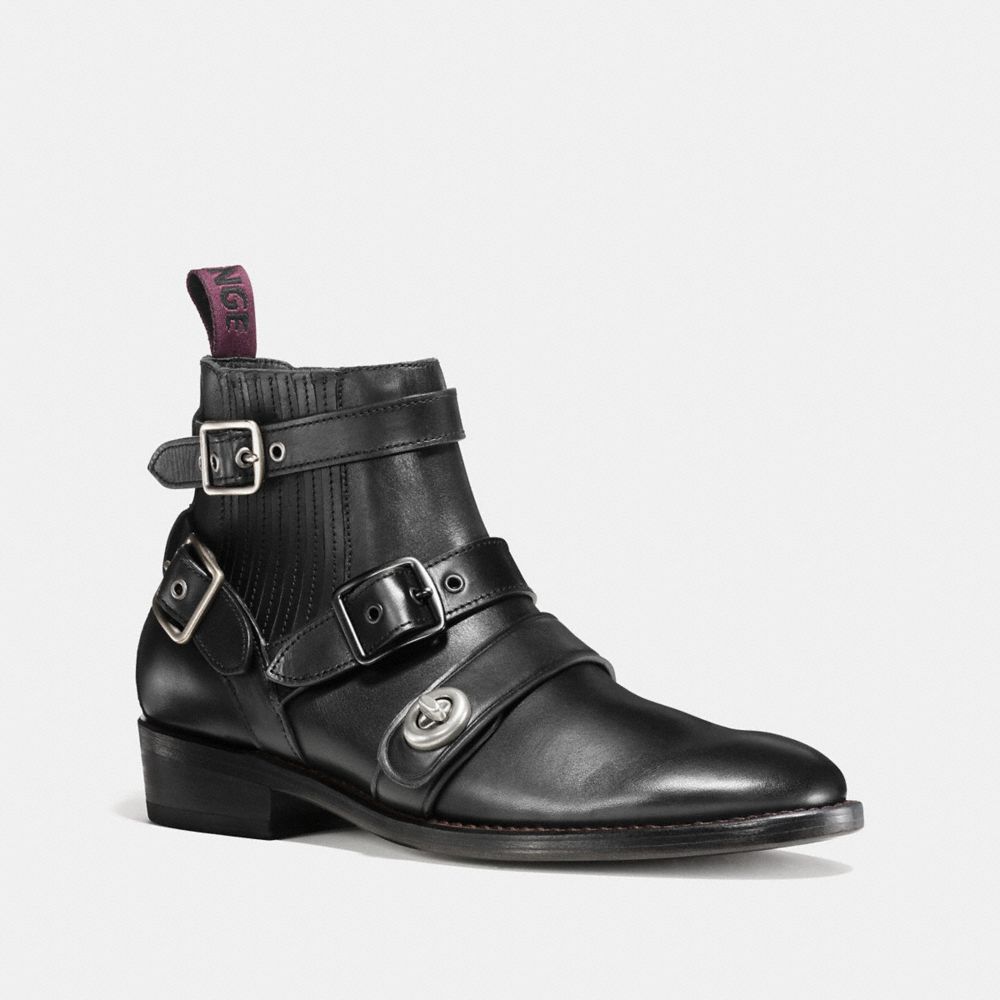 Strapped Chelsea Biker Boot