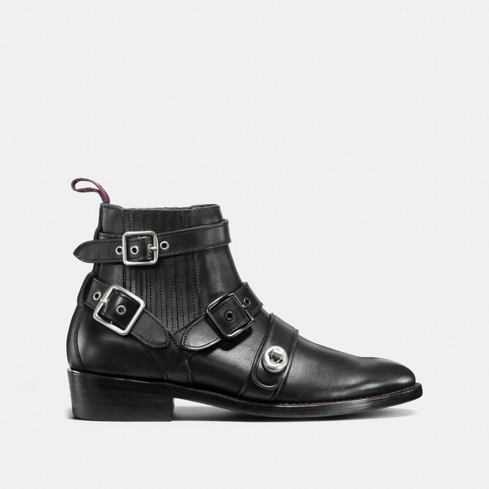 Strapped Chelsea Biker Boot