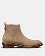 COACH®,CHELSEA BOOT,Leather,SAND,Angle View