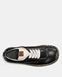 COACH®,TROOPER,Leather,Black/Black/Chalk,Inside View,Top View