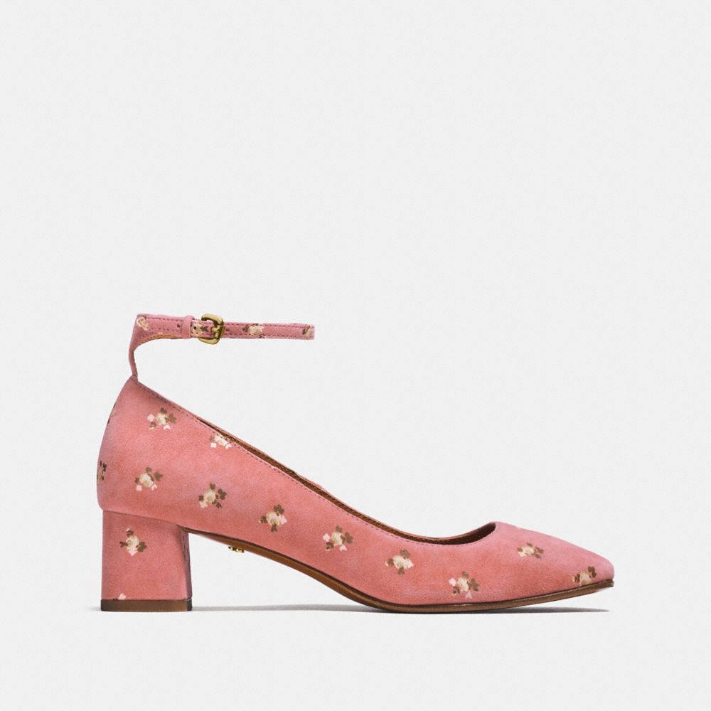 Ankle Strap Pump With Prairie Print