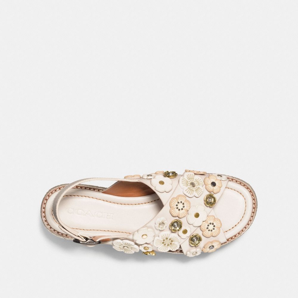 Espadrille Sandal With Tea Rose