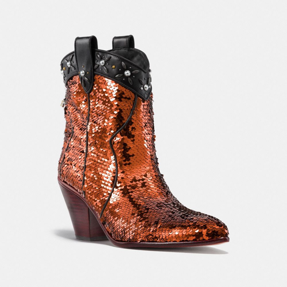 Coach shop western bootie