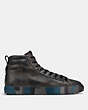 C227 Western High Top Sneaker With Camo Print
