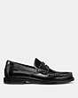 COACH®,MANHATTAN LOAFER,Leather,Black,Angle View