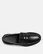 COACH®,MANHATTAN LOAFER,Leather,Black,Inside View,Top View