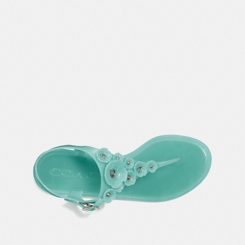 Coach tea 2025 rose jelly sandals