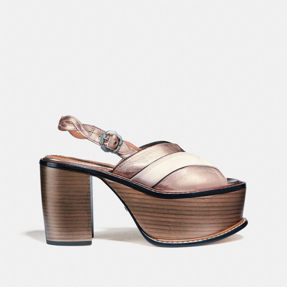 COACH®,Platform Sandal,,Angle View
