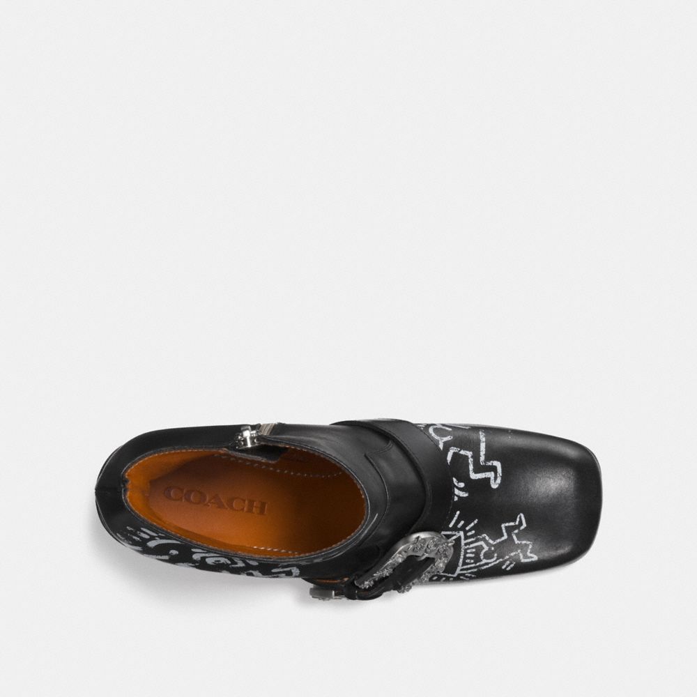 Coach X Keith Haring Western Moto Bootie