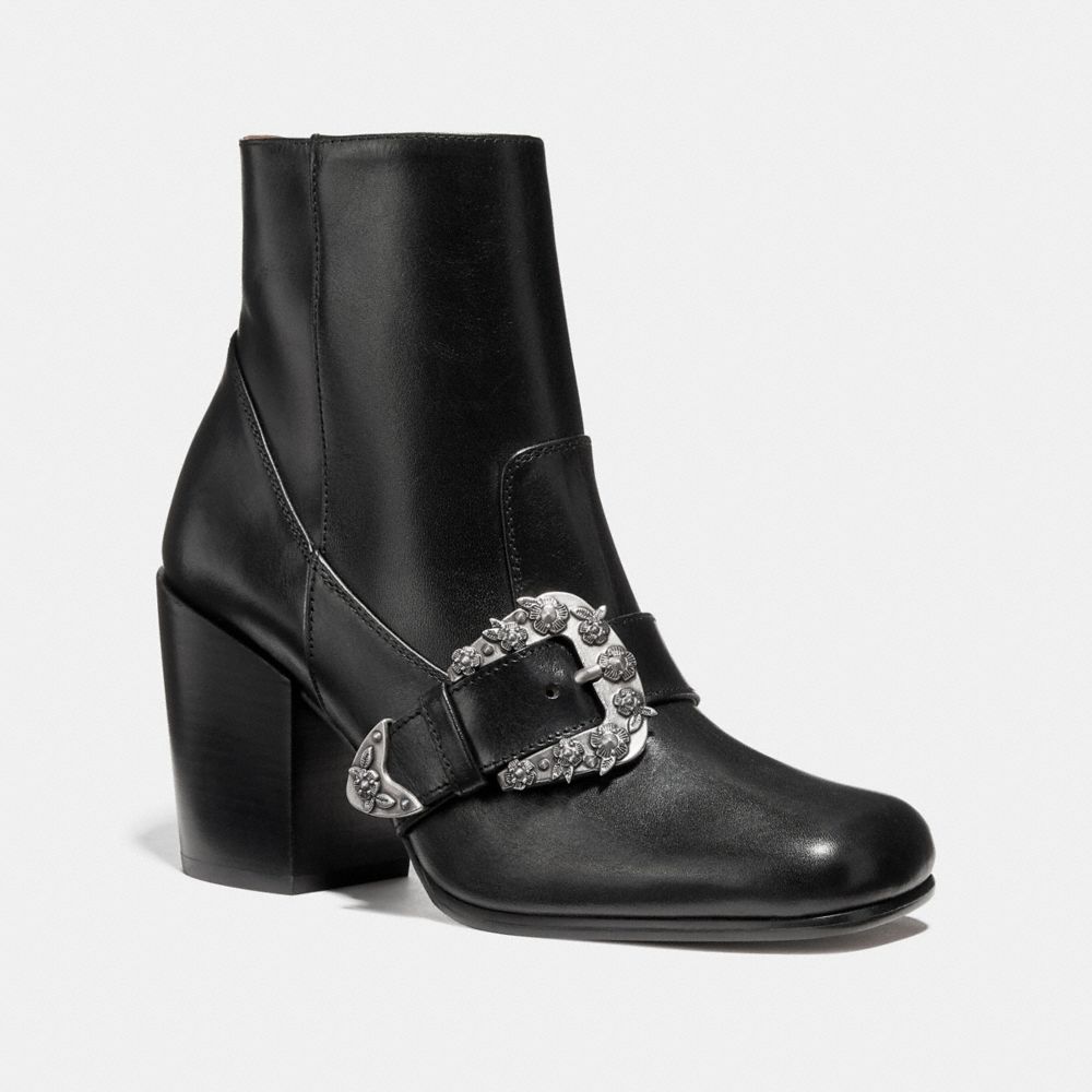 Coach signature deals buckle bootie