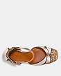 COACH®,ANKLE STRAP PUMP,Mixed Material,Rose Gold/Rose Gold,Inside View,Top View