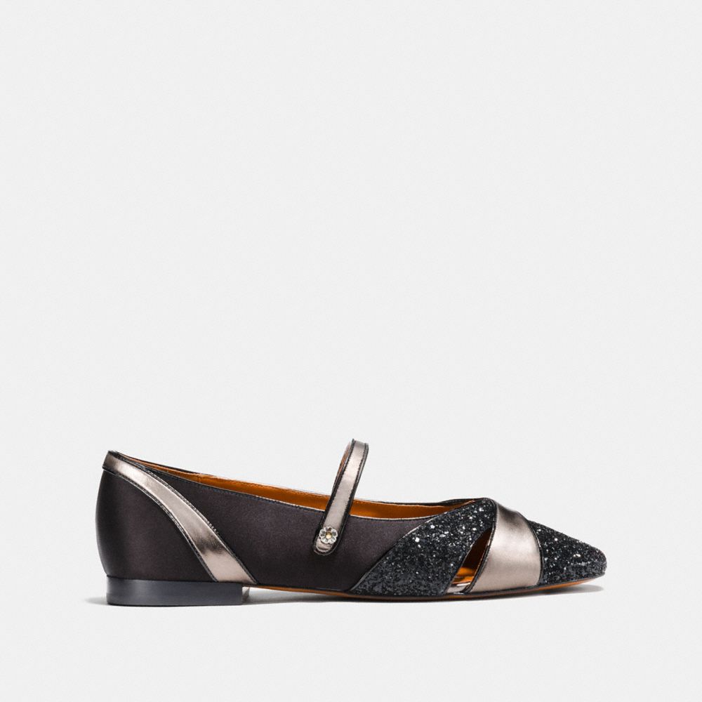 COACH®,Mary Jane Flat,,Angle View