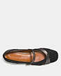 COACH®,MARY JANE FLAT,Mixed Material,Black/Gunmetal,Inside View,Top View