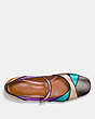 COACH®,MARY JANE FLAT,Leather,Metallic Multi,Inside View,Top View