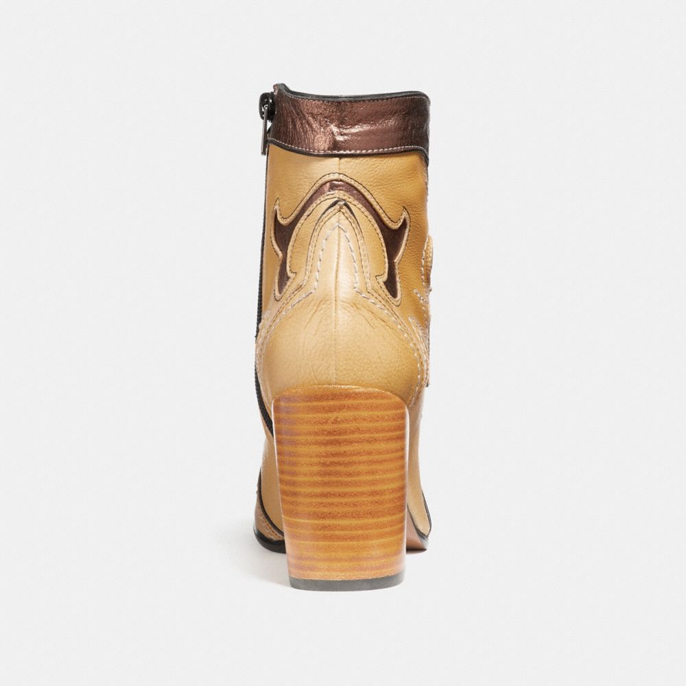 COACH®,Western Bootie With Burnish,,Alternate View