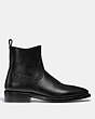 COACH®,WESTERN BOOT,n/a,Black,Angle View