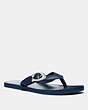 COACH®,SIGNATURE BUCKLE FLIP FLOP,Mixed Material,Oceania,Front View