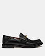 COACH®,PUTNAM LOAFER,Leather,Black,Angle View