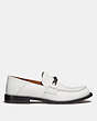 COACH®,PUTNAM LOAFER,Leather,White,Angle View