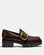 COACH®,GRAND LOAFER,Leather,Brown,Angle View