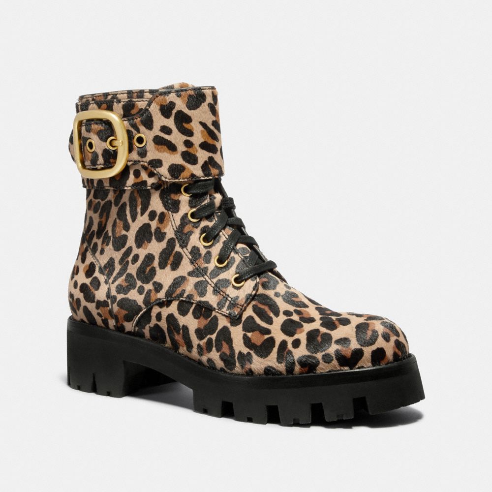 Faith leopard outlet print boots