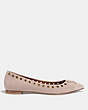 COACH®,VALERIE FLAT,Suede,Pale Blush,Angle View