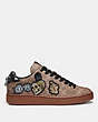 COACH®,DISNEY X COACH C101 WITH PATCHES,Leather,Khaki/Pepper,Angle View