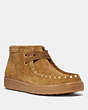 COACH®,WALLABEE,Suede,Camel,Front View