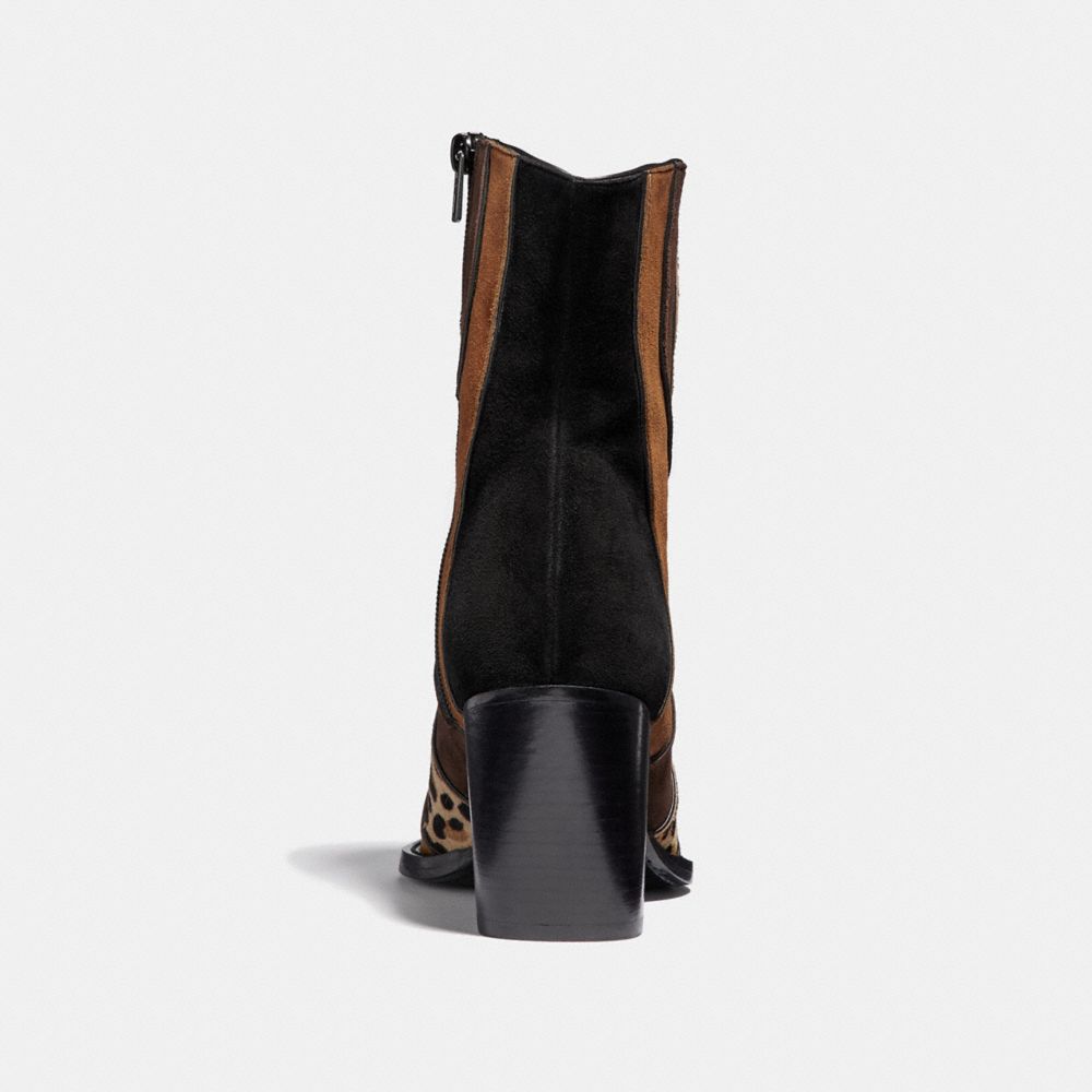 COACH®,Patchwork Bootie With Leopard Print,,Alternate View