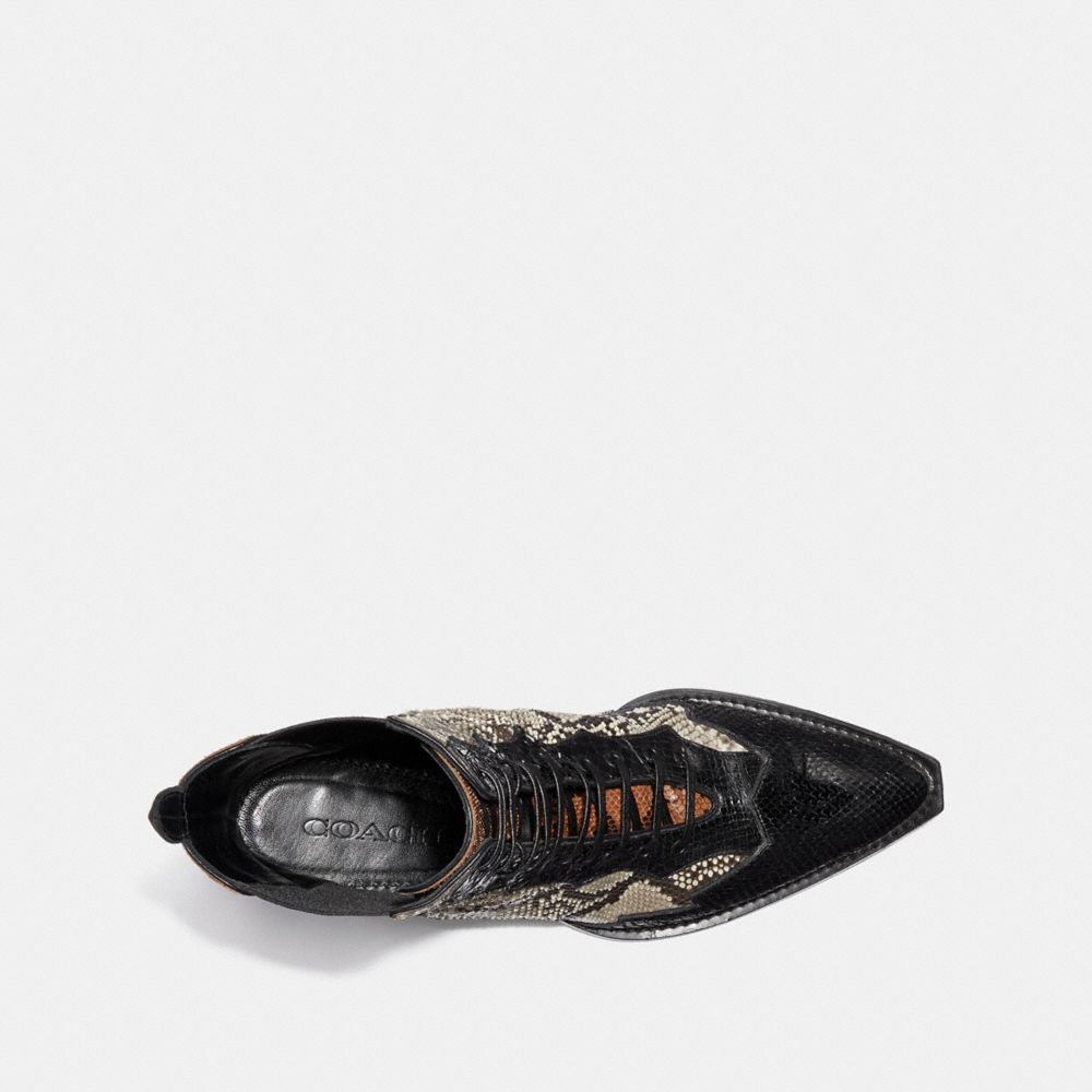 COACH®,Python,Noir/Cuir/Bordeaux,Inside View,Top View