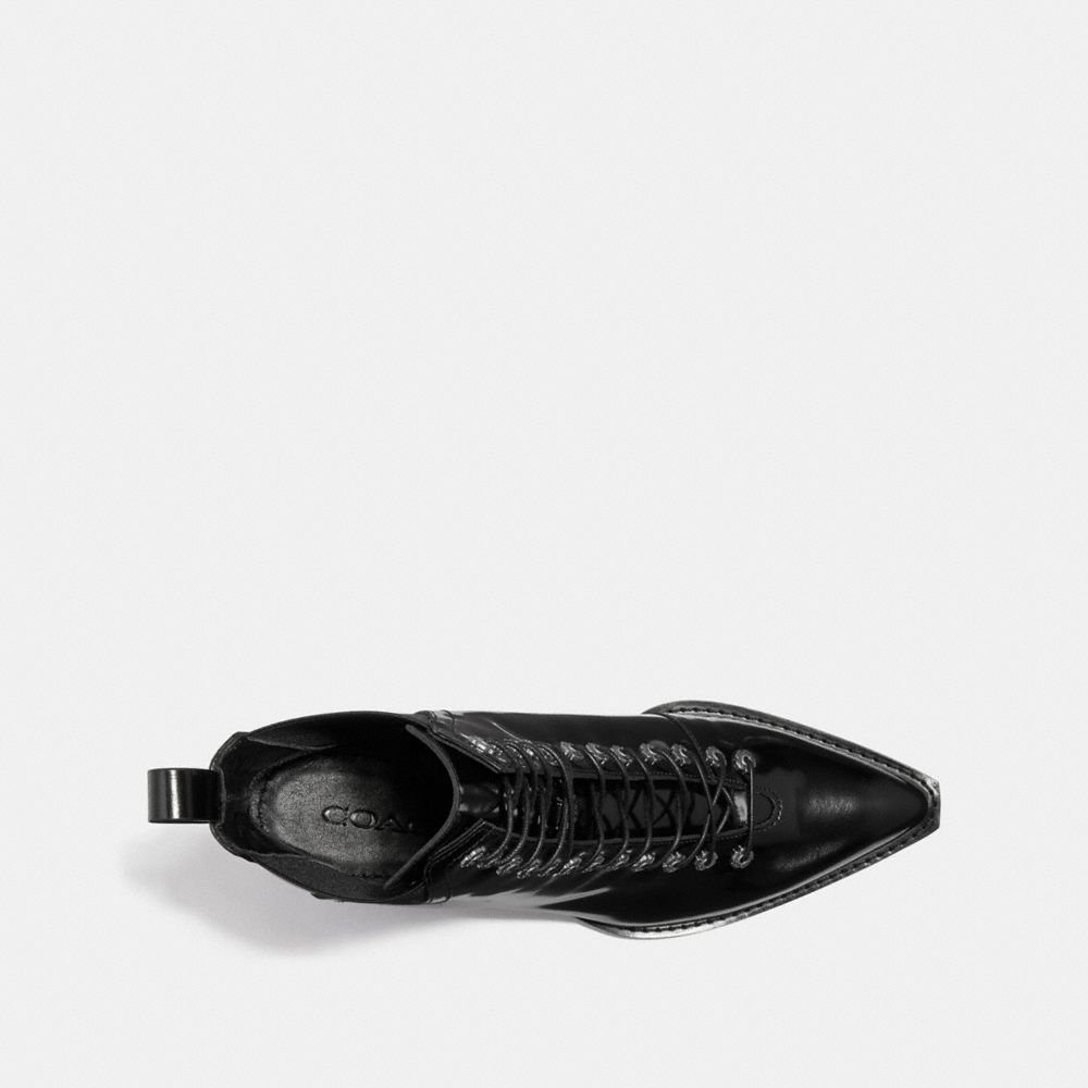 COACH®,Lace Up Bootie,,Inside View,Top View
