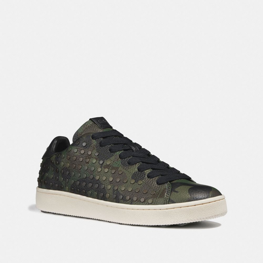 C101 Low Top Sneaker With Studded Camo Print