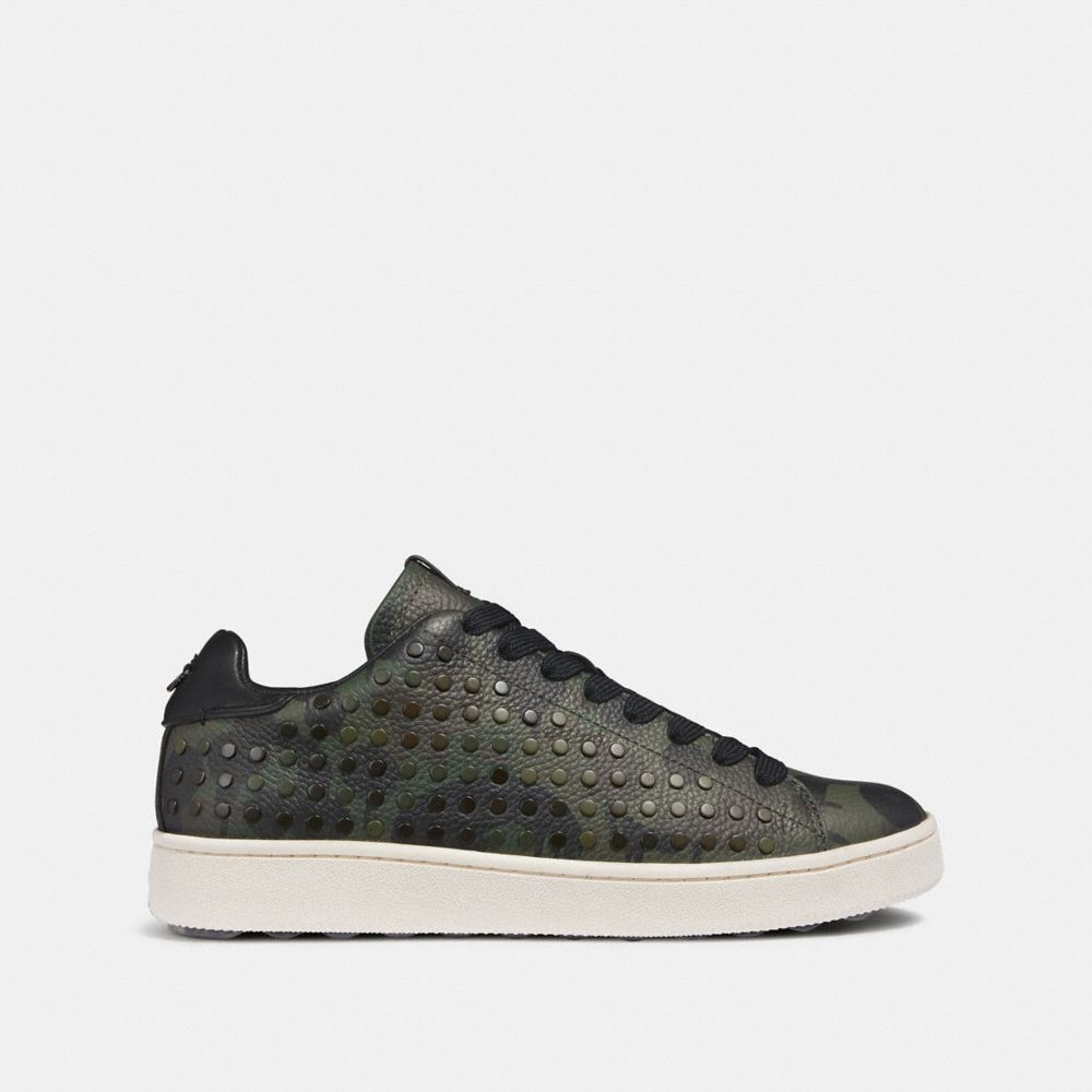 C101 Low Top Sneaker With Studded Camo Print