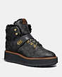 COACH®,COACH CITY HIKER,cotton,Charcoal/Midnight Navy,Front View