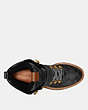 COACH®,COACH CITY HIKER,cotton,Charcoal/Midnight Navy,Inside View,Top View