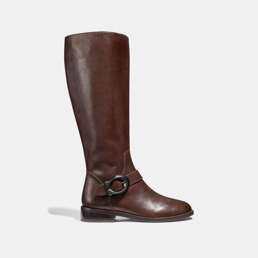 COACH®,Brynn Riding Boot,,Angle View