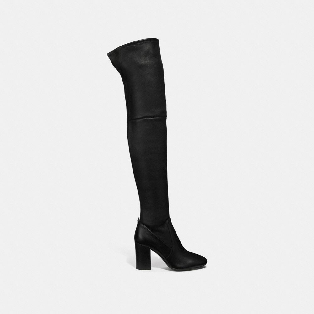 Coach over discount knee boots